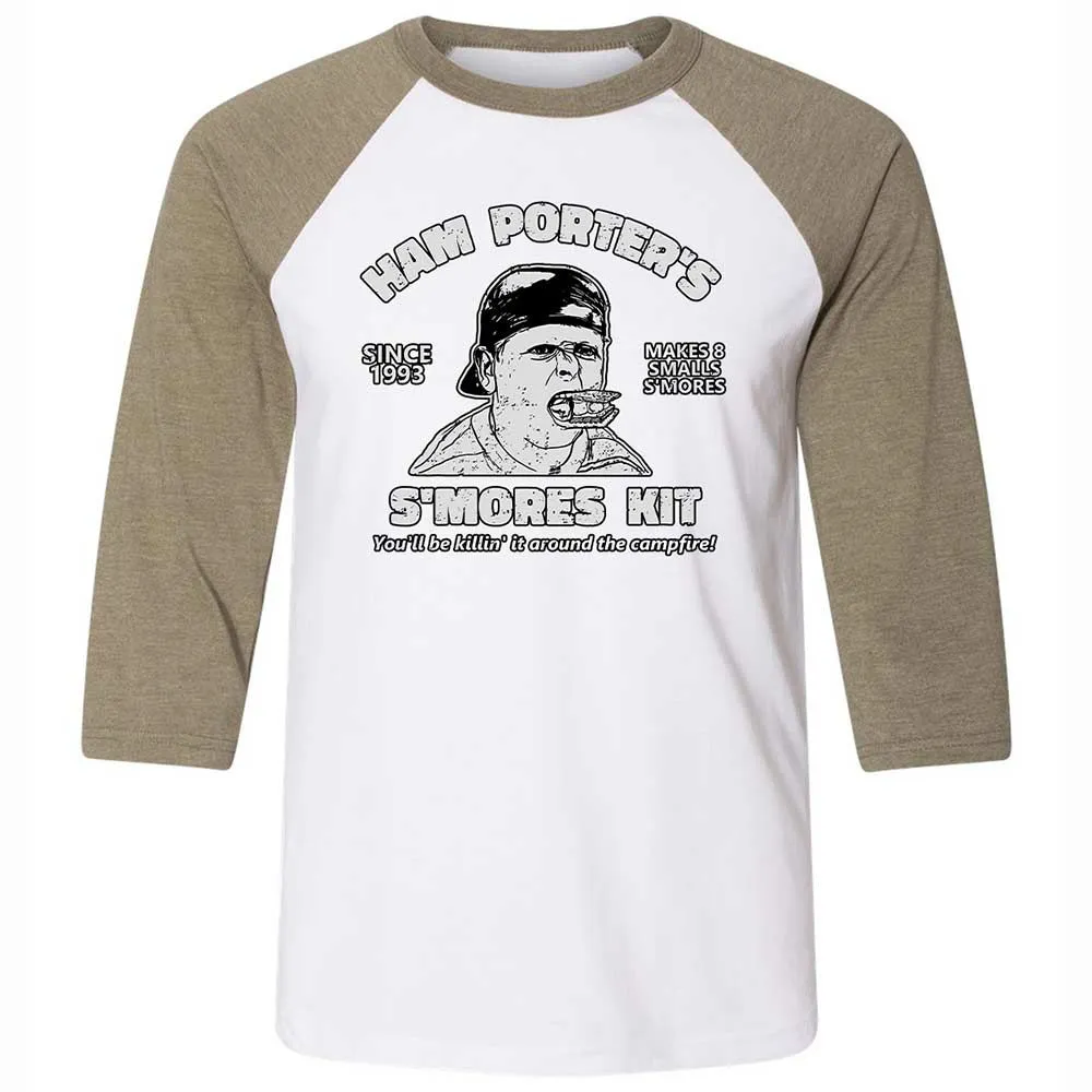 Unisex 3/4 Baseball Tee - 3MUKLEGK - White/Heather Olive - 4