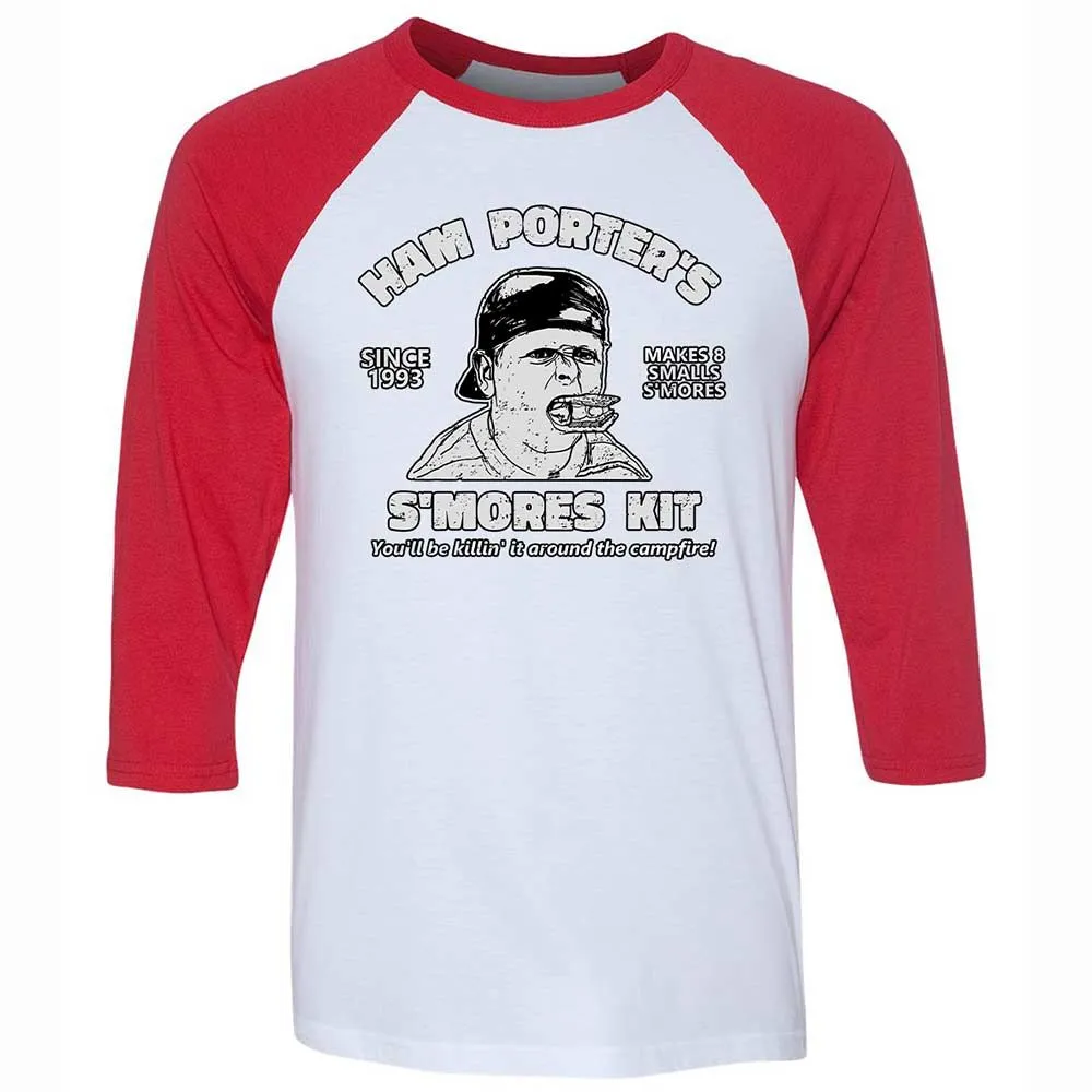 Unisex 3/4 Baseball Tee - 3MUKLEGK - White/Red - 9