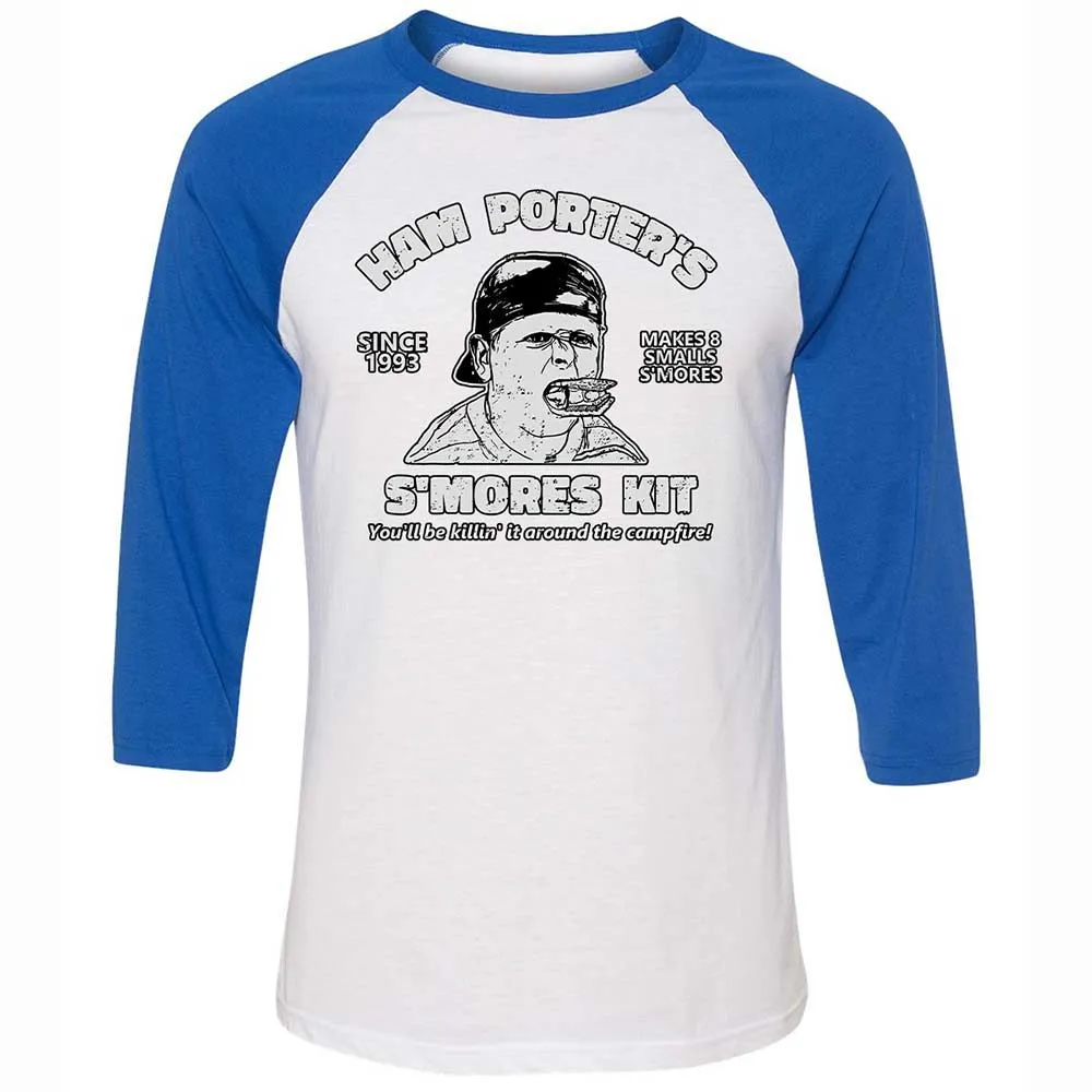 Unisex 3/4 Baseball Tee - 3MUKLEGK - White/True Royal - 10