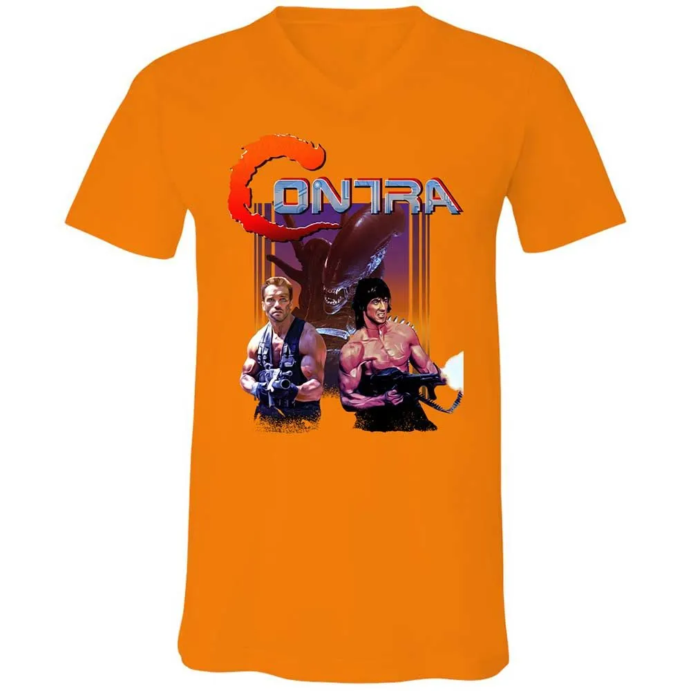 Unisex V-Neck T-Shirt - 9ABJJTBK - Orange - 12