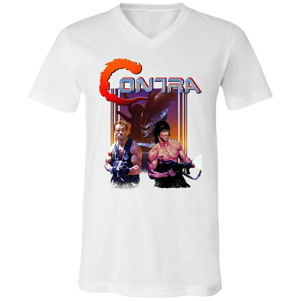 Unisex V-Neck T-Shirt - 9ABJJTBK - White - 16