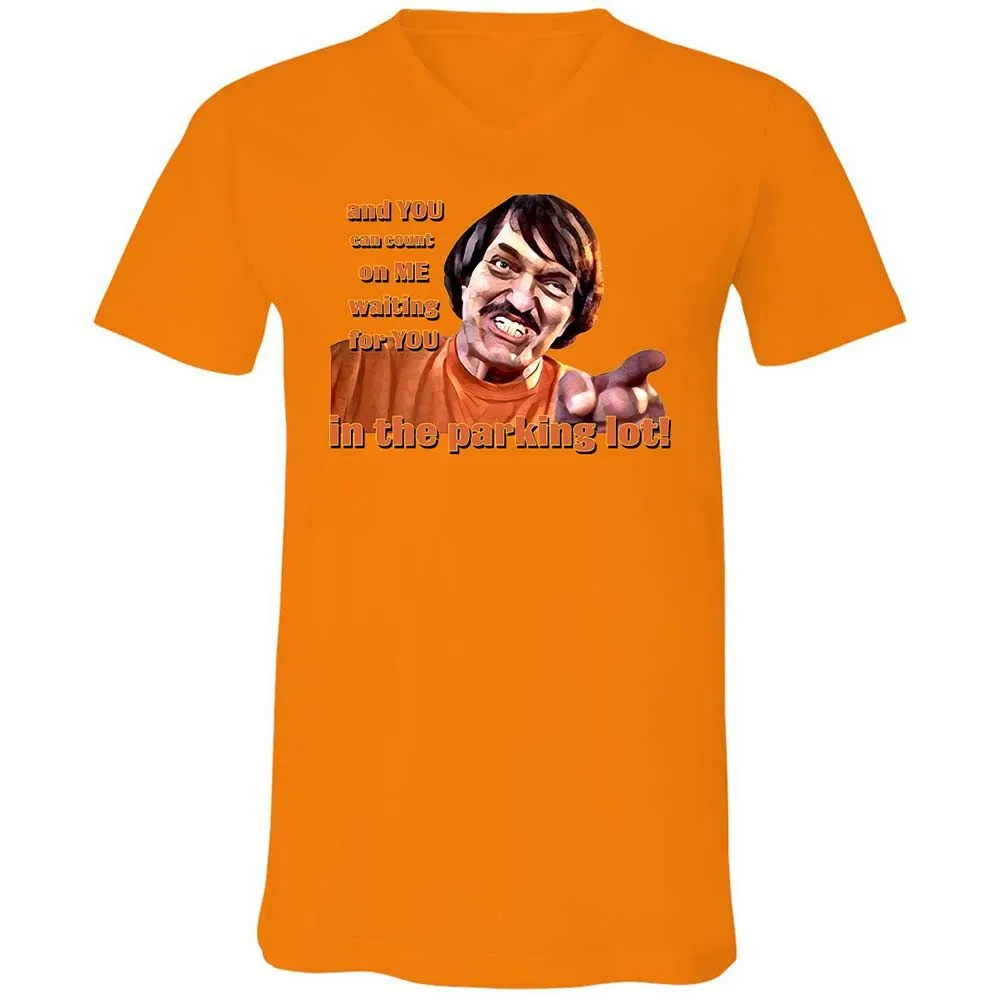 Unisex V-Neck T-Shirt - LZ1FNZML - Orange - 7
