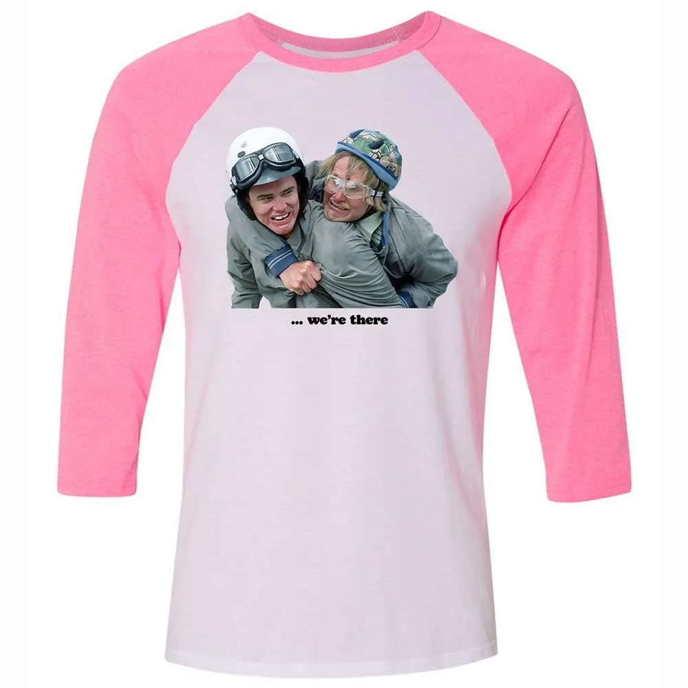 Unisex 3/4 Baseball Tee - VA9SV4NN - White/Neon Pink - 12