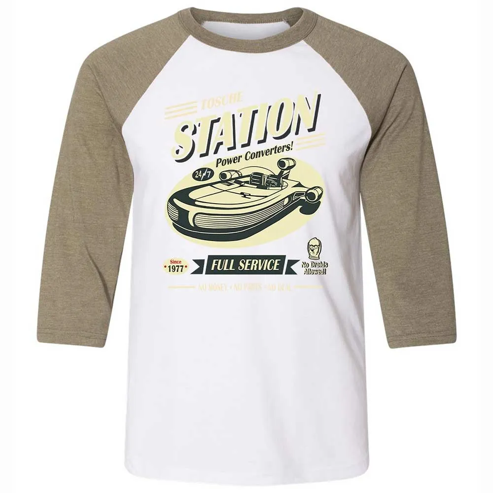 Unisex 3/4 Baseball Tee - C1KCVXG6 - White/Heather Olive - 4
