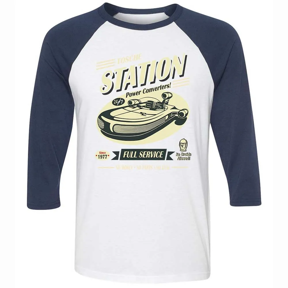 Unisex 3/4 Baseball Tee - C1KCVXG6 - White/Navy - 8