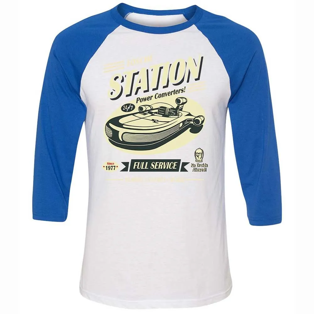 Unisex 3/4 Baseball Tee - C1KCVXG6 - White/True Royal - 10