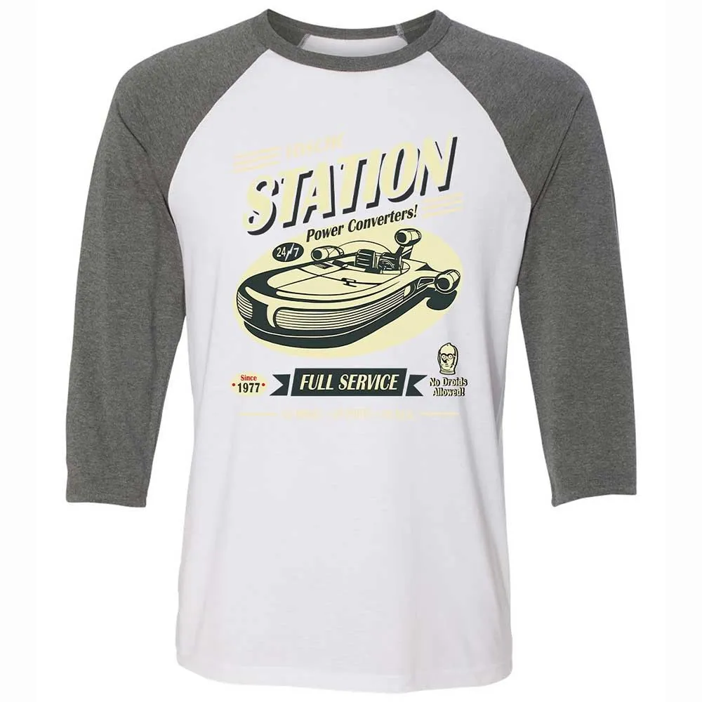 Unisex 3/4 Baseball Tee - C1KCVXG6 - White/Deep Heather - 11
