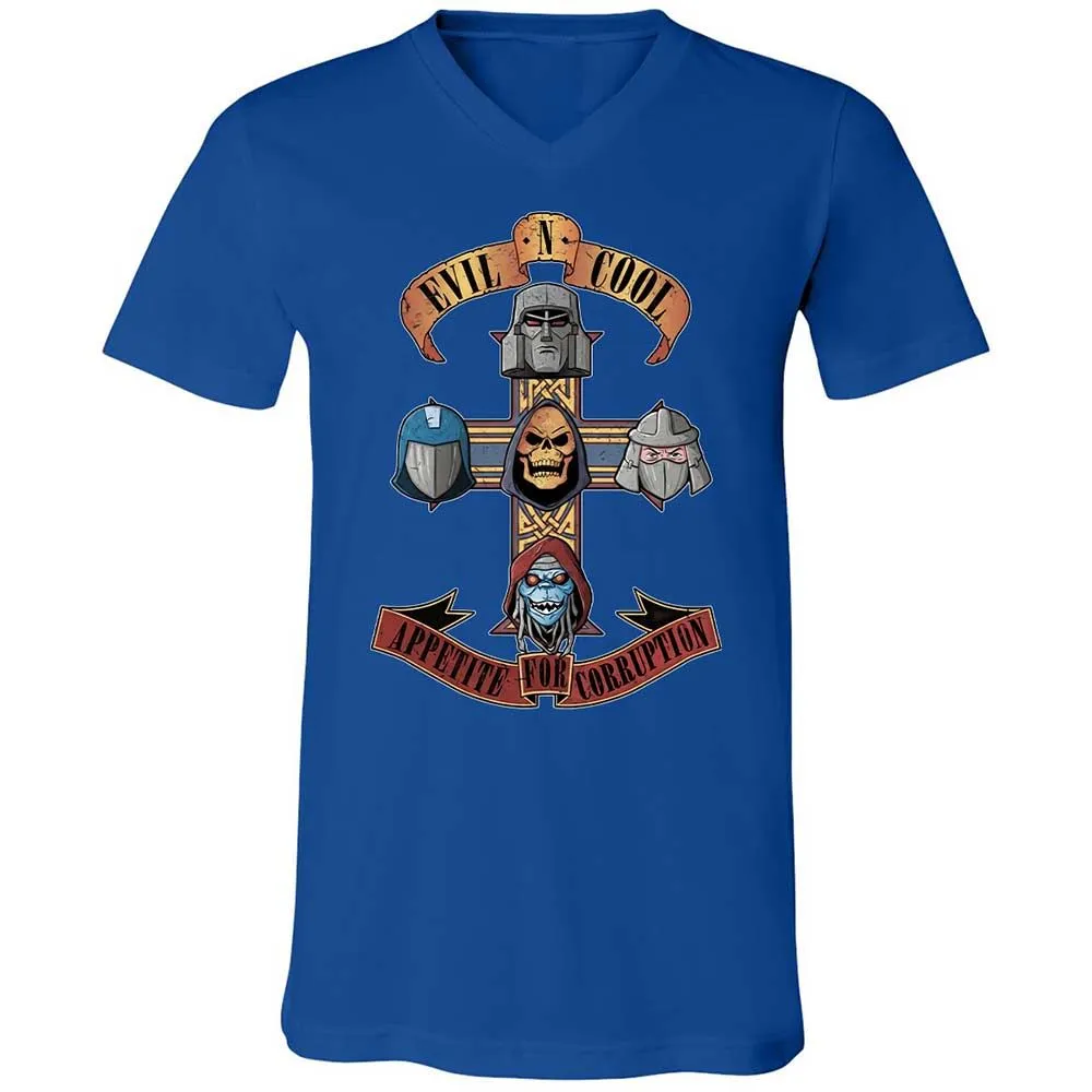 Unisex V-Neck T-Shirt - X9VN7665 - True Royal - 4