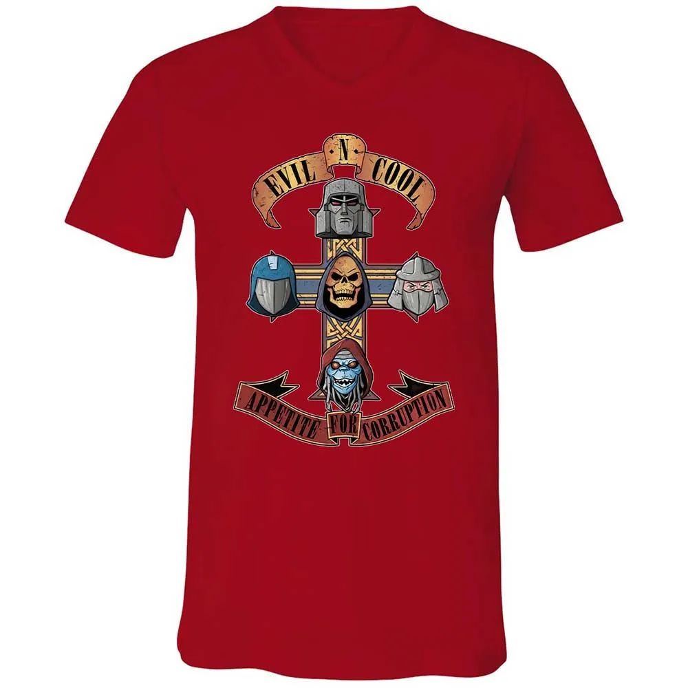 Unisex V-Neck T-Shirt - X9VN7665 - Red - 6