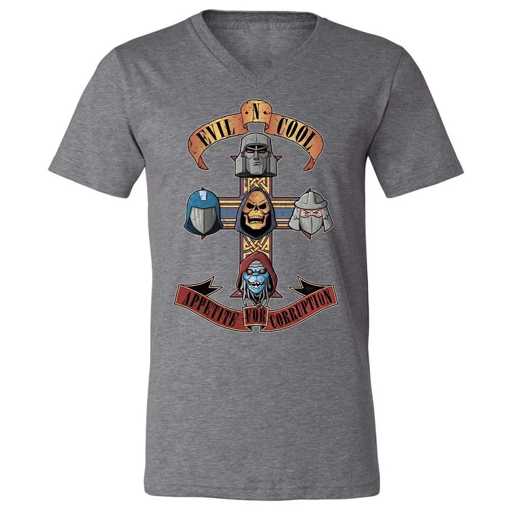 Unisex V-Neck T-Shirt - X9VN7665 - Deep Heather - 14
