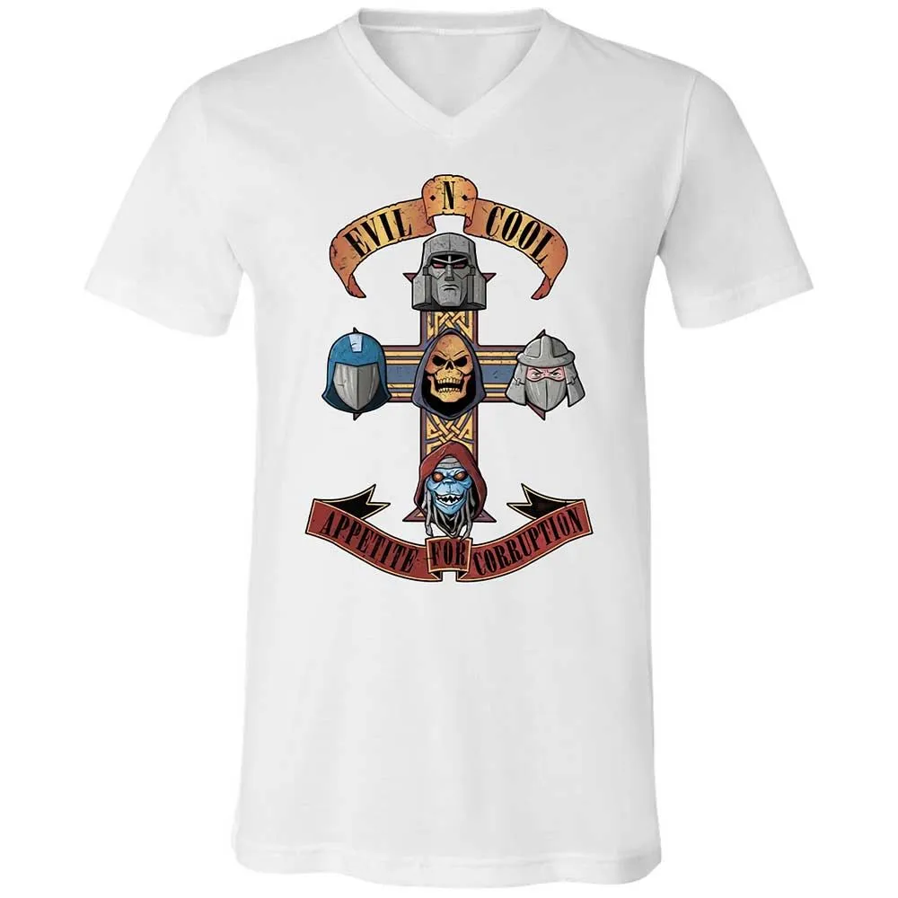 Unisex V-Neck T-Shirt - X9VN7665 - White - 16