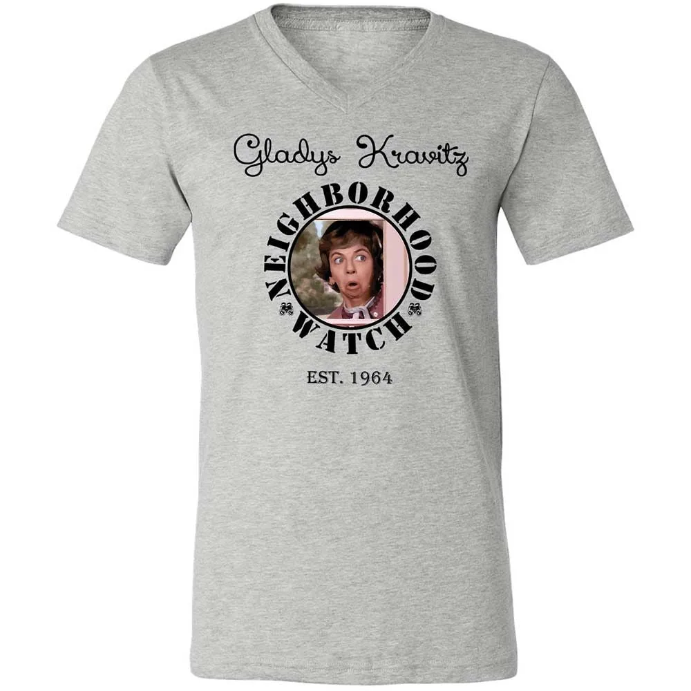 Unisex V-Neck T-Shirt - TAZQTQEM - Athletic Heather - 2