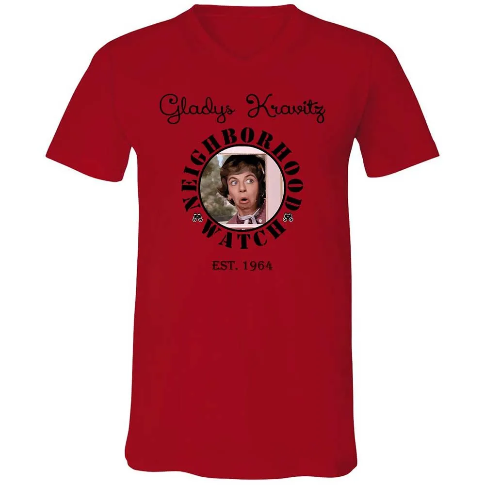 Unisex V-Neck T-Shirt - TAZQTQEM - Red - 5