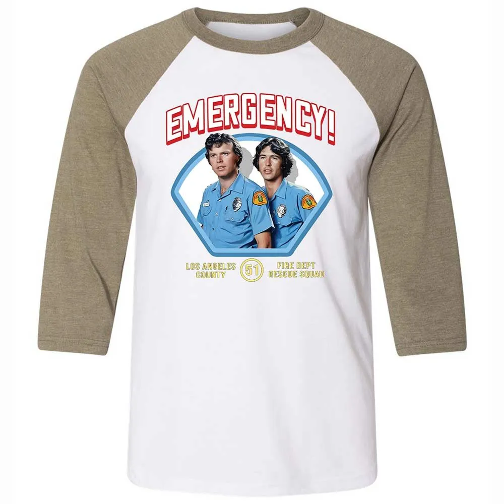 Unisex 3/4 Baseball Tee - A4D5F7PS - White/Heather Olive - 4