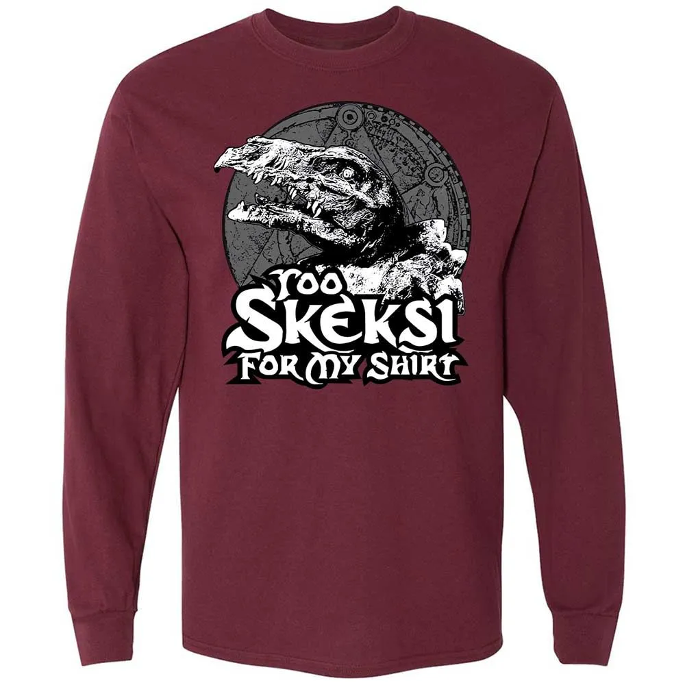 Long Sleeve T-Shirt - GR6HVFYQ - Maroon - 6