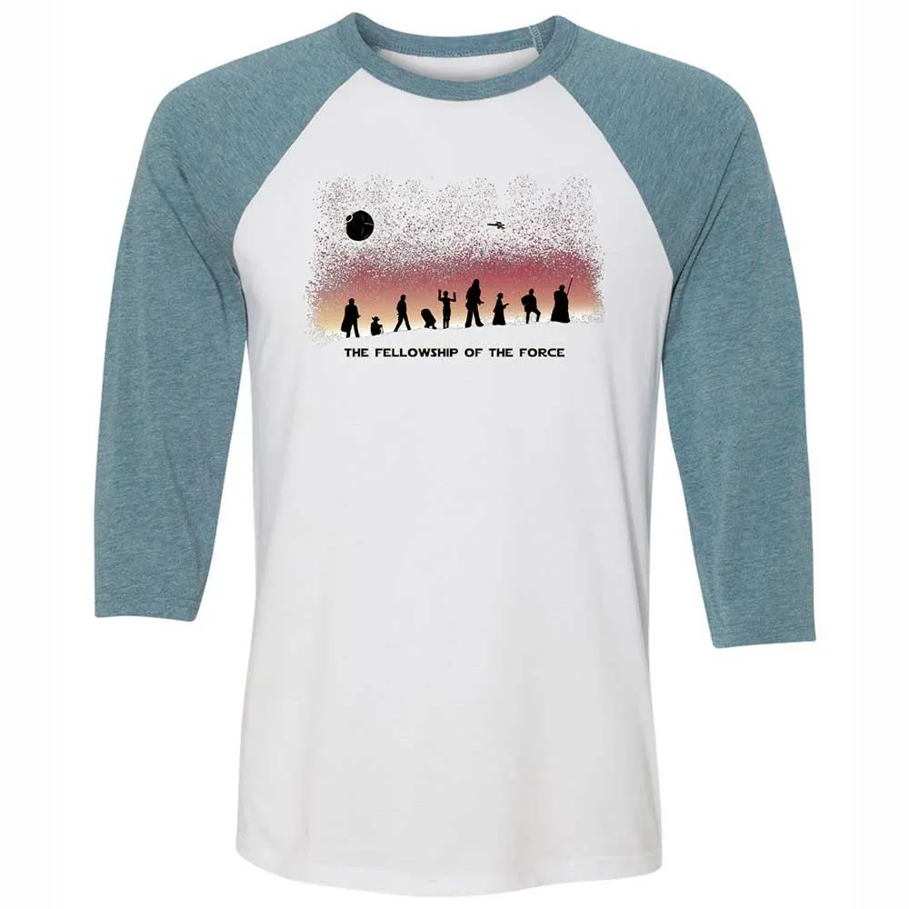 Unisex 3/4 Baseball Tee - YADVFZJK - White/Denim - 3