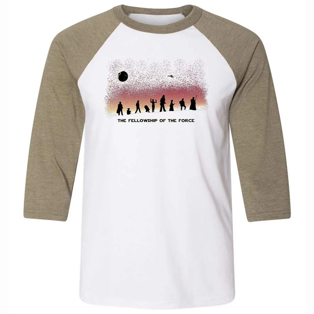 Unisex 3/4 Baseball Tee - YADVFZJK - White/Heather Olive - 4