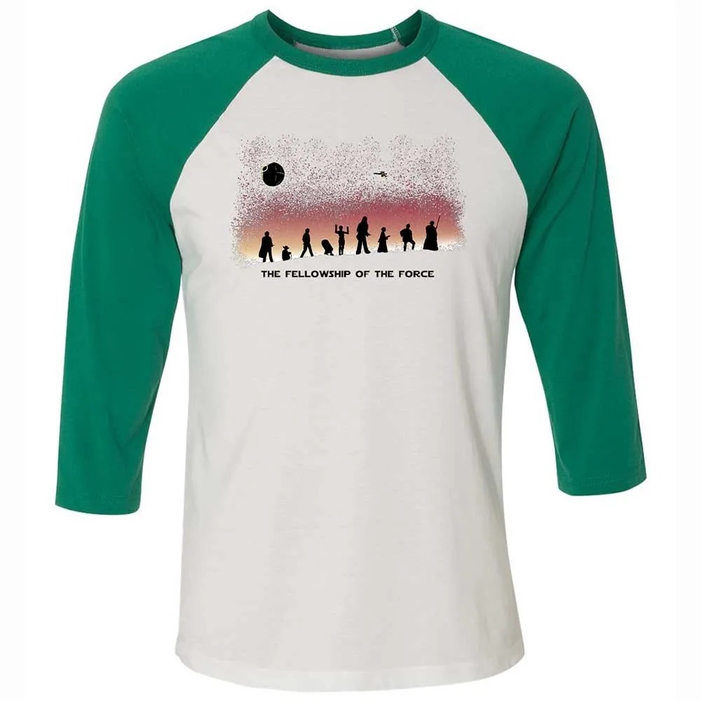 Unisex 3/4 Baseball Tee - YADVFZJK - White/Kelly - 6