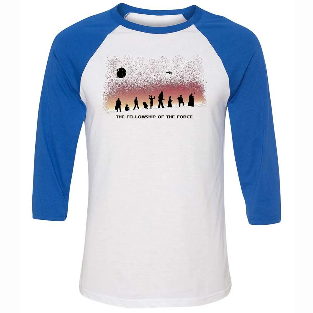 Unisex 3/4 Baseball Tee - YADVFZJK - White/True Royal - 10
