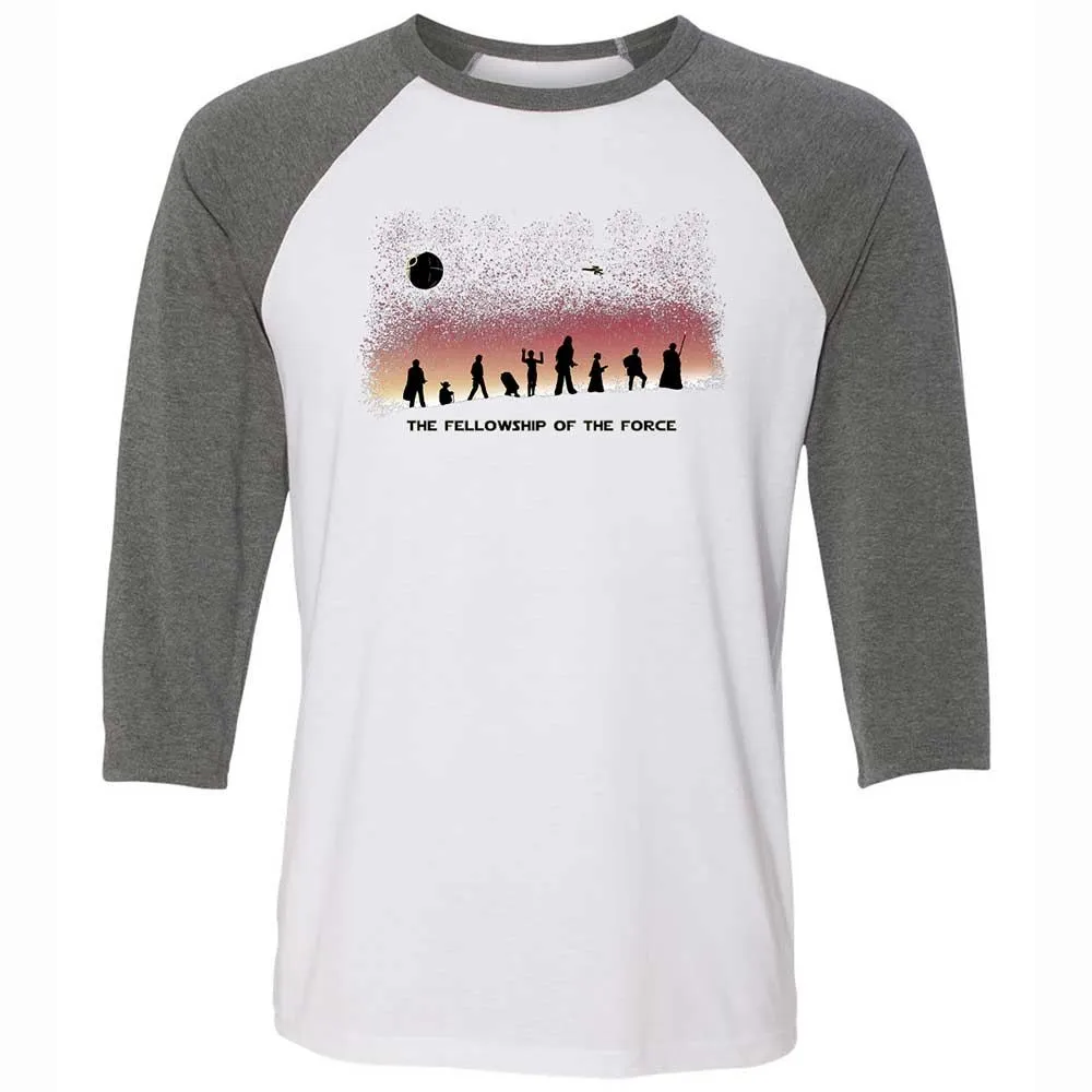 Unisex 3/4 Baseball Tee - YADVFZJK - White/Deep Heather - 11