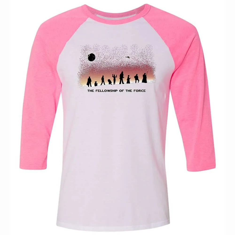 Unisex 3/4 Baseball Tee - YADVFZJK - White/Neon Pink - 12