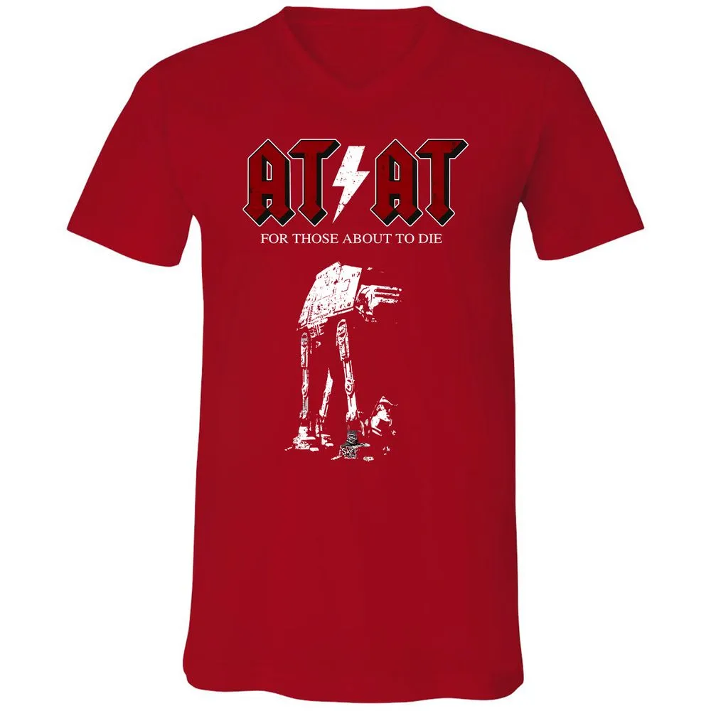 Unisex V-Neck T-Shirt - 71RTAAZU - Red - 6
