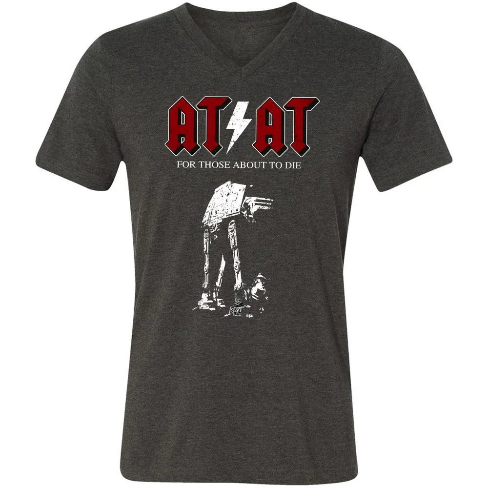 Unisex V-Neck T-Shirt - 71RTAAZU - Dark Grey Heather - 9