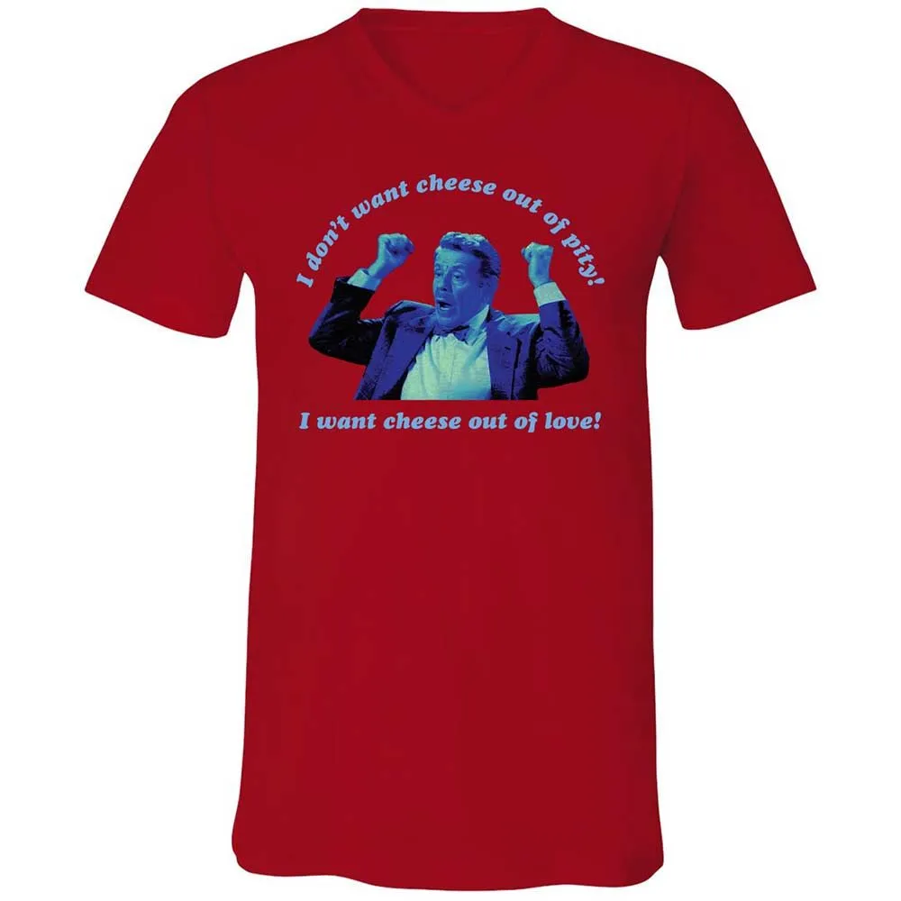 Unisex V-Neck T-Shirt - XZA63KUA - Red - 5
