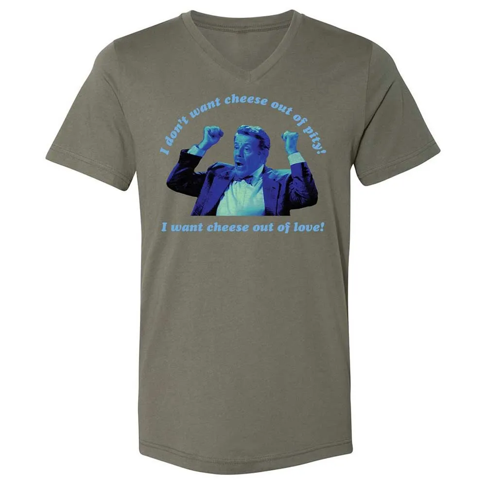 Unisex V-Neck T-Shirt - XZA63KUA - Military Green - 15
