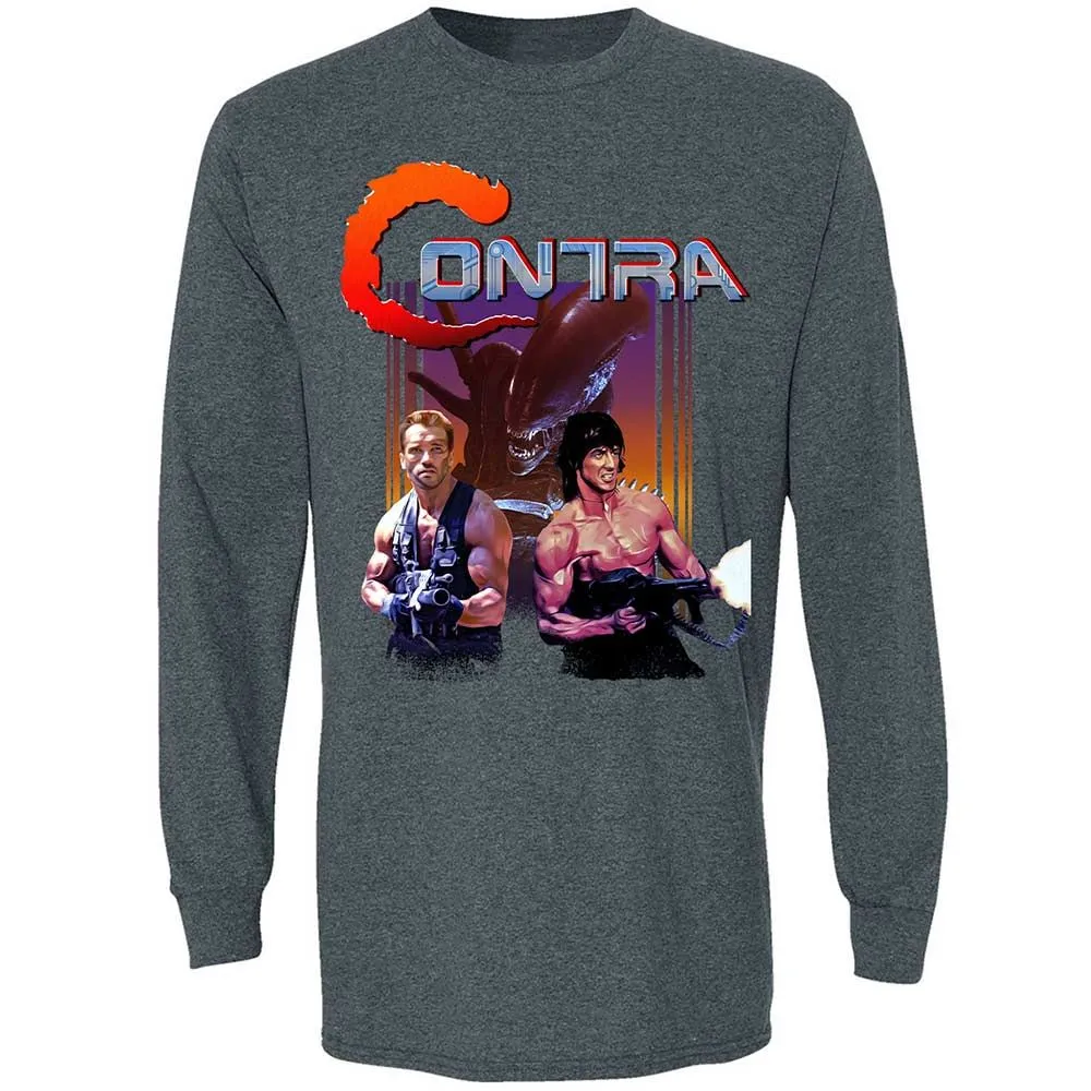 Long Sleeve T-Shirt - F8AHF1XJ - Dark Heather - 5