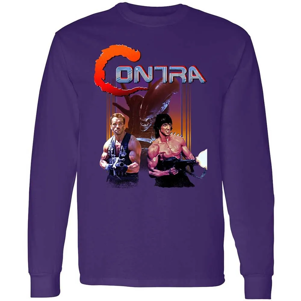 Long Sleeve T-Shirt - F8AHF1XJ - Purple - 12