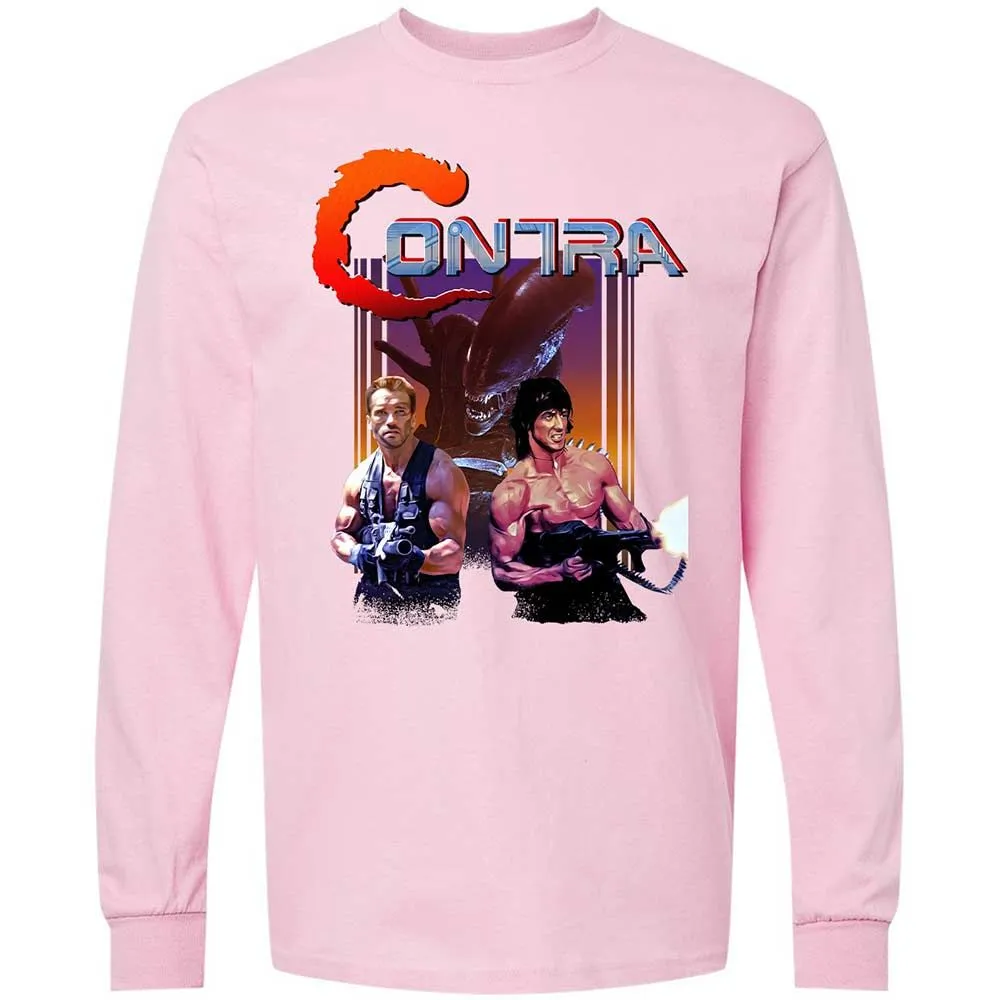 Long Sleeve T-Shirt - F8AHF1XJ - Light Pink - 16