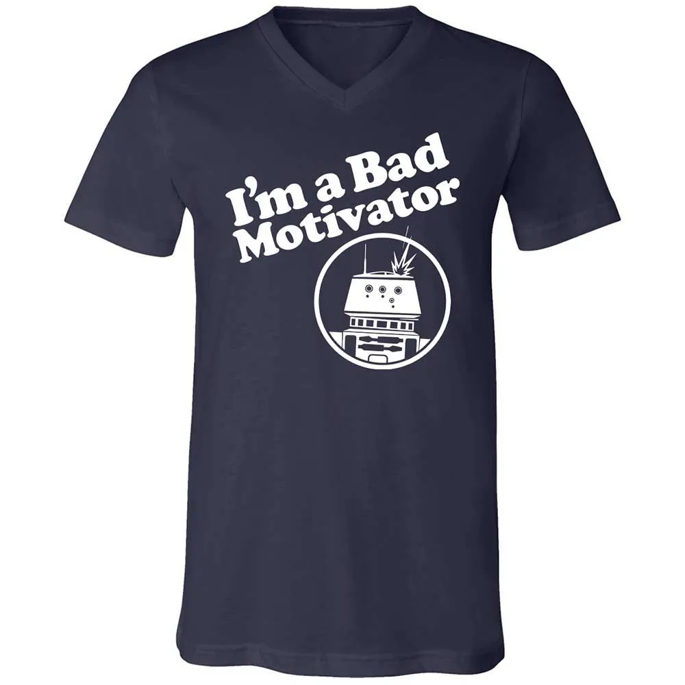 Unisex V-Neck T-Shirt - L1WZAMZG - Navy - 2