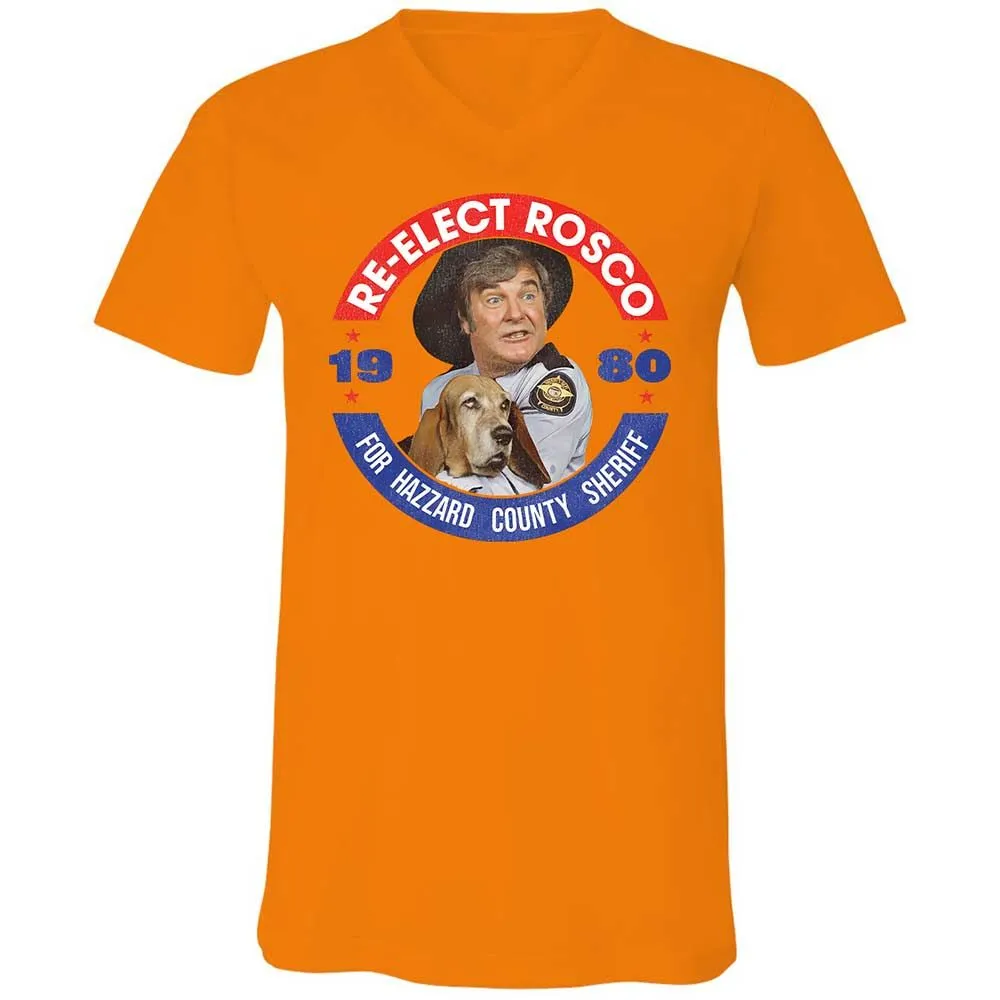 Unisex V-Neck T-Shirt - LZNNDQ5X - Orange - 7
