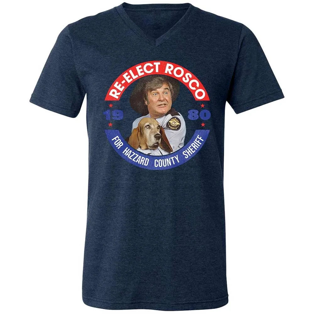 Unisex V-Neck T-Shirt - LZNNDQ5X - Heather Navy - 13