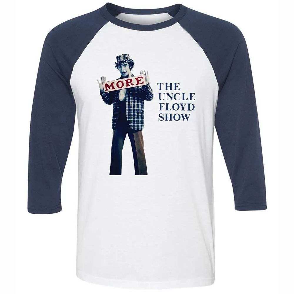 Unisex 3/4 Baseball Tee - 26BYFLDY - White/Navy - 8