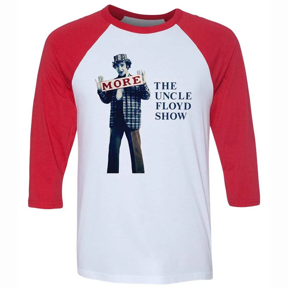 Unisex 3/4 Baseball Tee - 26BYFLDY - White/Red - 9