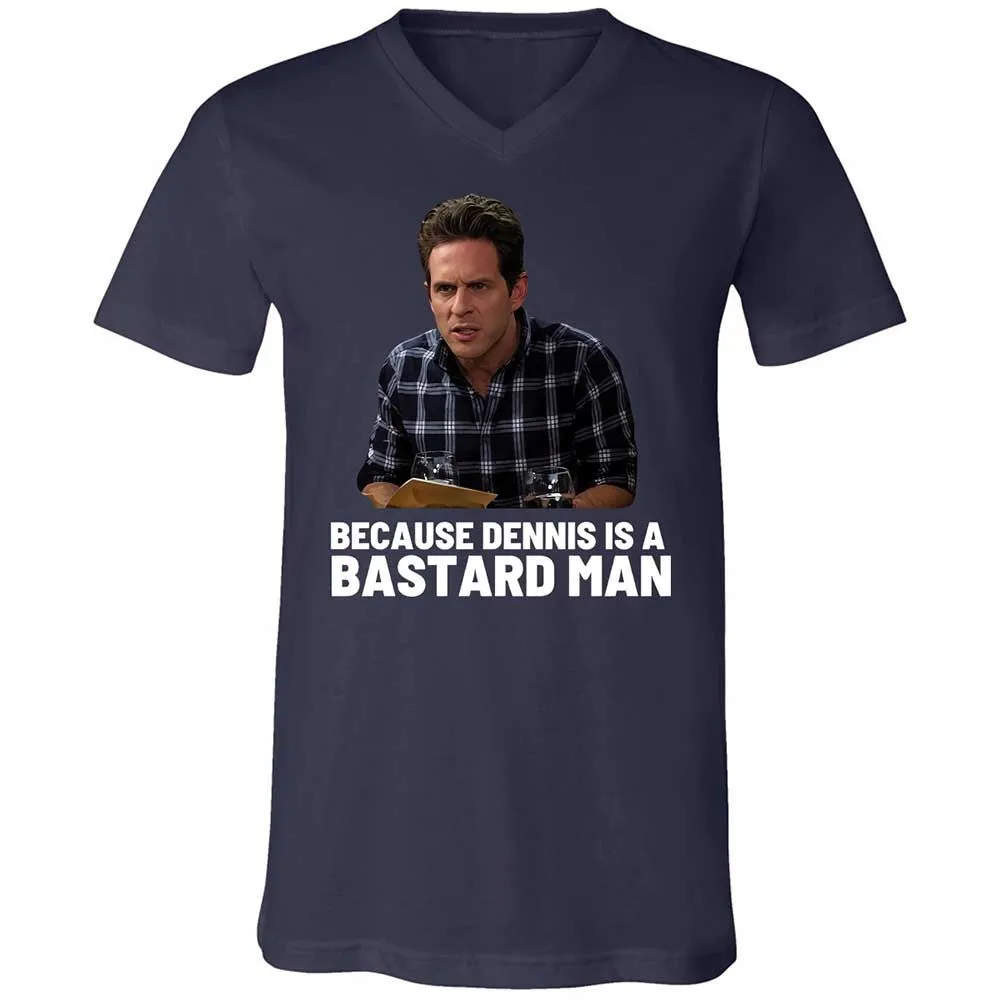 Unisex V-Neck T-Shirt - 2BV5YD9Z - Navy - 2