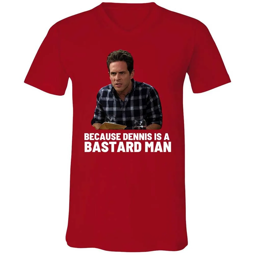 Unisex V-Neck T-Shirt - 2BV5YD9Z - Red - 6