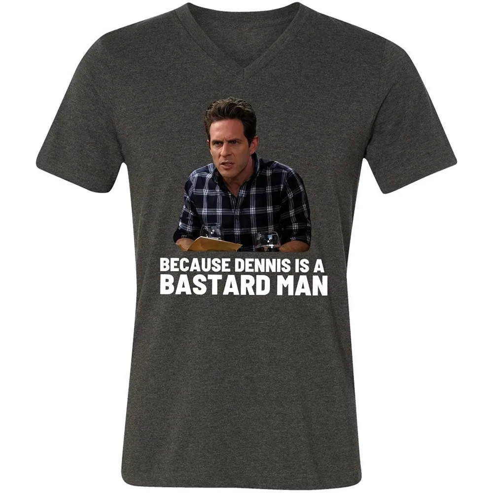 Unisex V-Neck T-Shirt - 2BV5YD9Z - Dark Grey Heather - 9