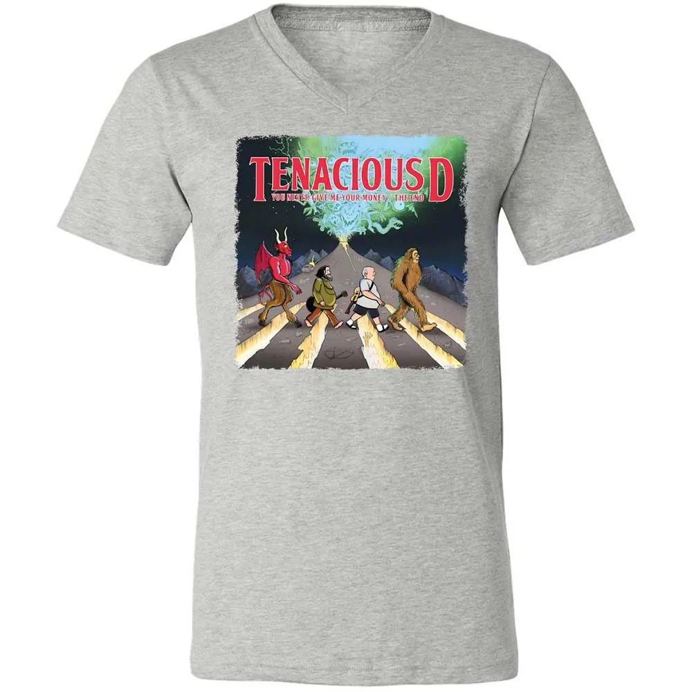 Unisex V-Neck T-Shirt - WTB8PQE3 - Athletic Heather - 2