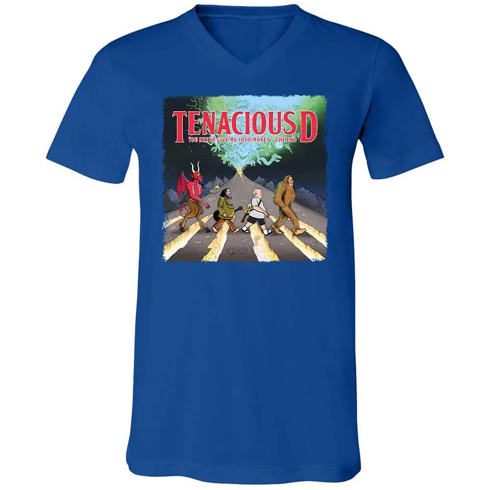 Unisex V-Neck T-Shirt - WTB8PQE3 - True Royal - 3