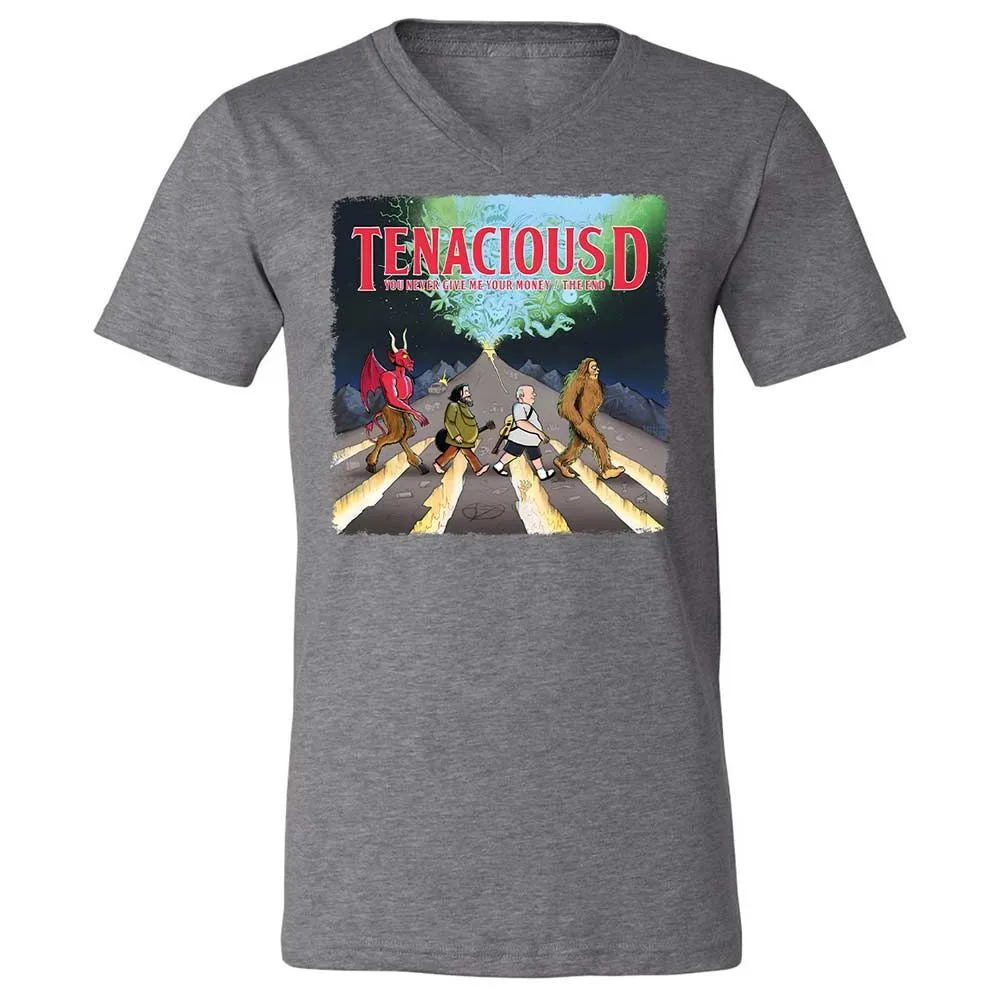 Unisex V-Neck T-Shirt - WTB8PQE3 - Deep Heather - 9