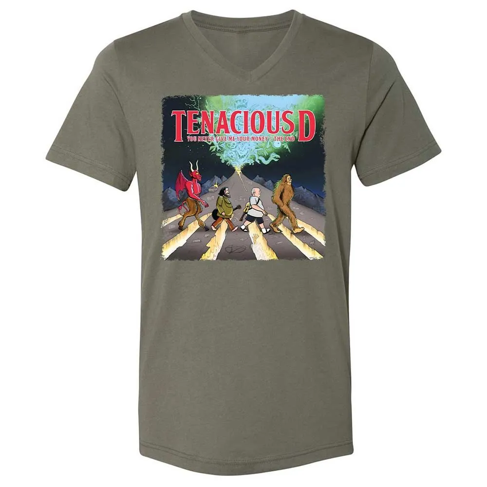 Unisex V-Neck T-Shirt - WTB8PQE3 - Military Green - 15