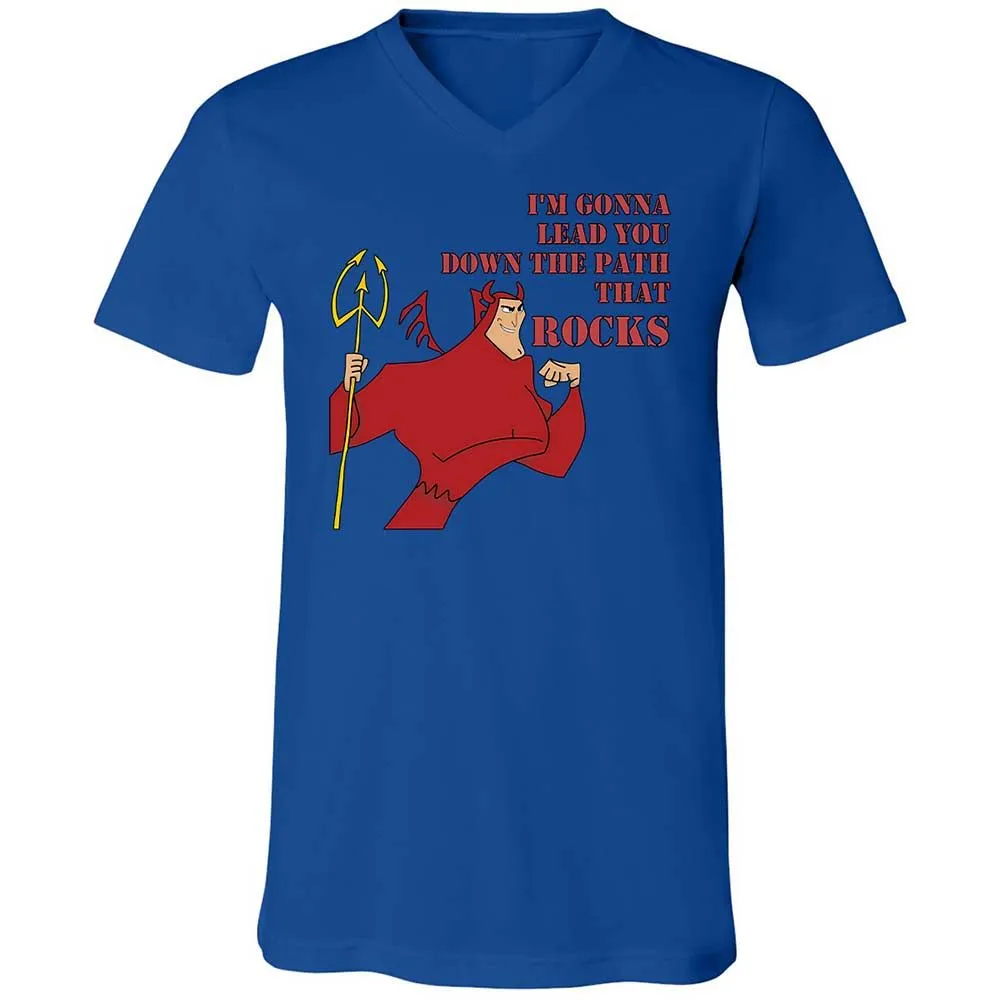 Unisex V-Neck T-Shirt - 7NCTY8E4 - True Royal - 4