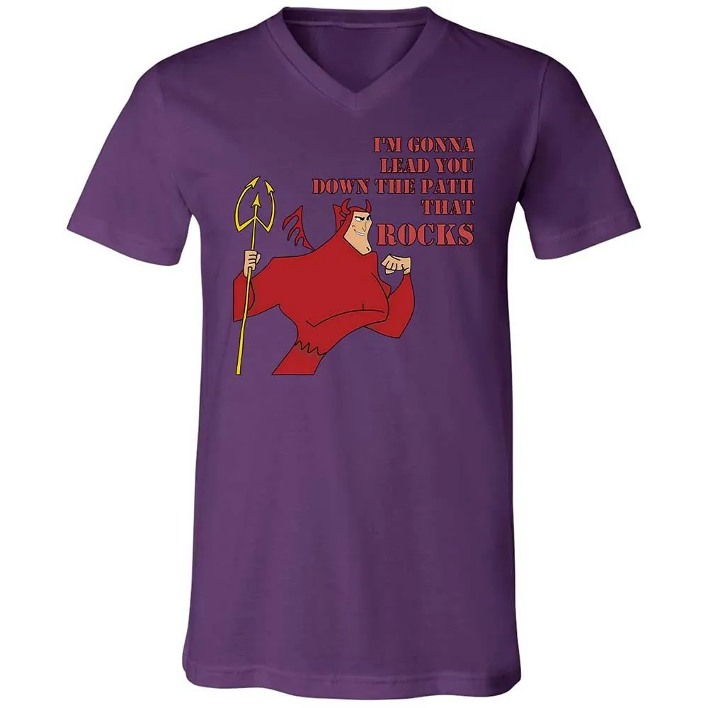 Unisex V-Neck T-Shirt - 7NCTY8E4 - Team Purple - 10
