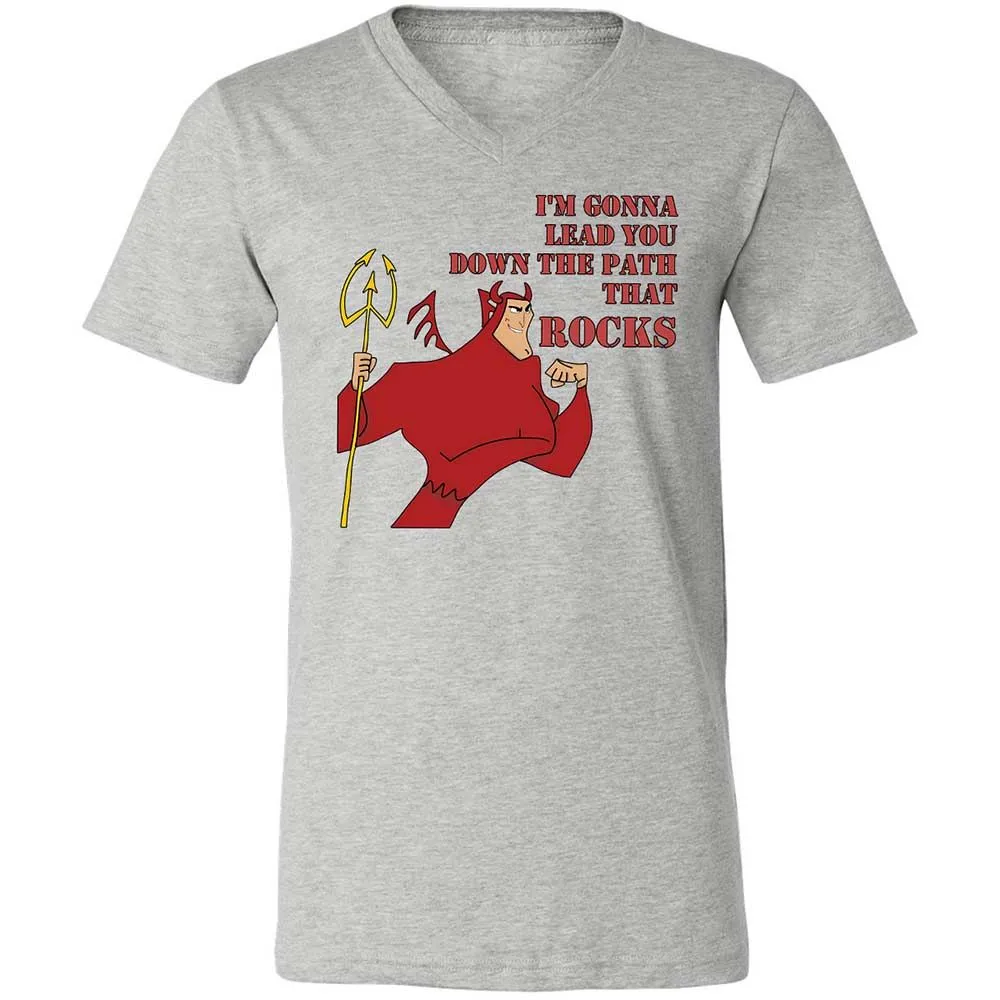 Unisex V-Neck T-Shirt - 7NCTY8E4 - Athletic Heather - 15