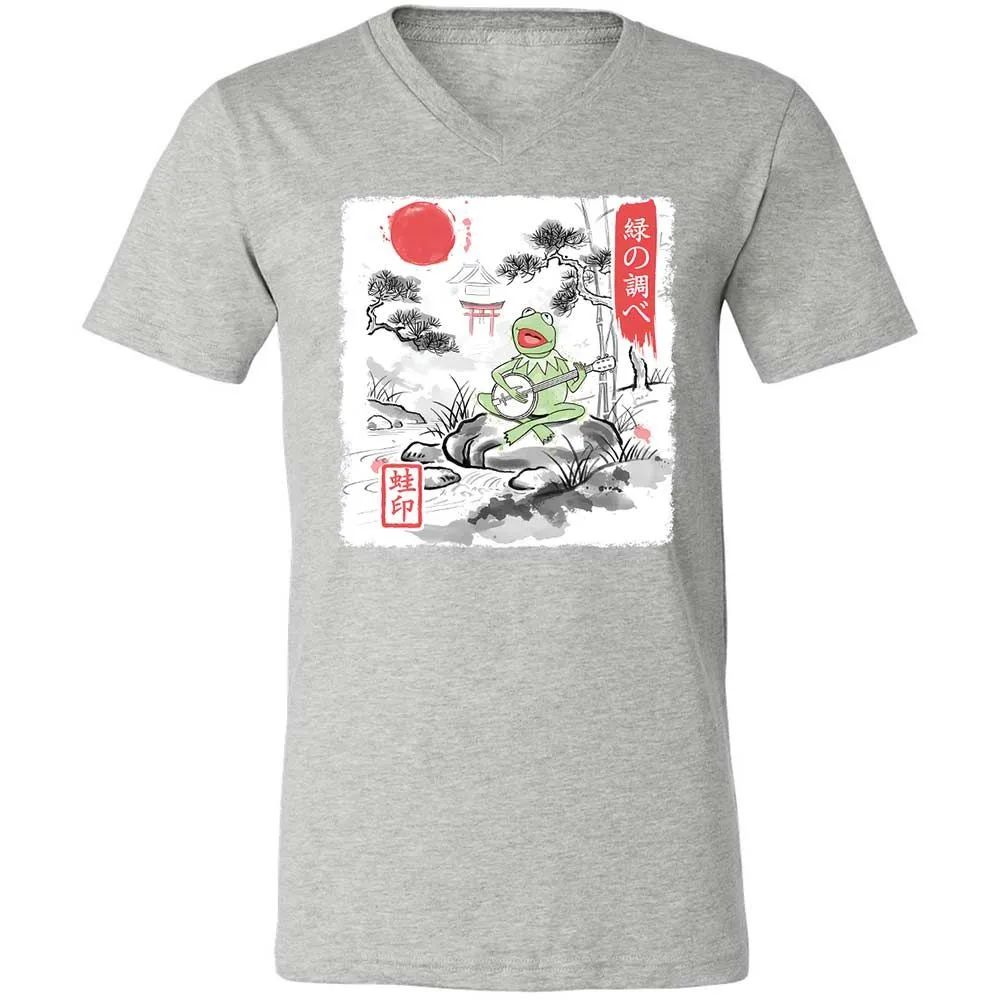 Unisex V-Neck T-Shirt - 3ML226GT - Athletic Heather - 2