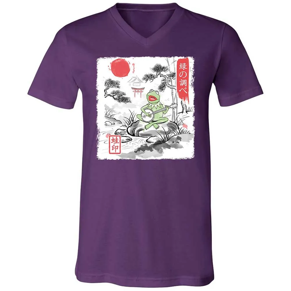 Unisex V-Neck T-Shirt - 3ML226GT - Team Purple - 10