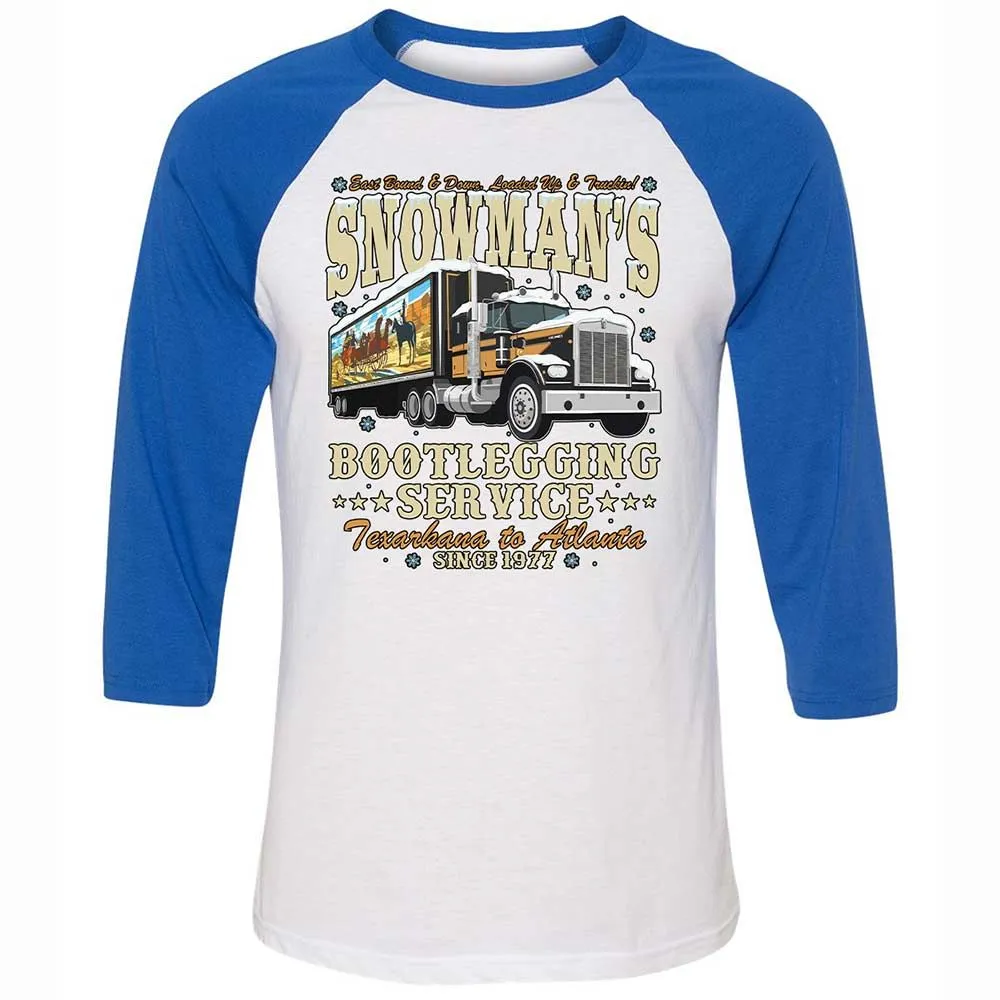 Snowman's Bootlegging Service - White/True Royal - 10